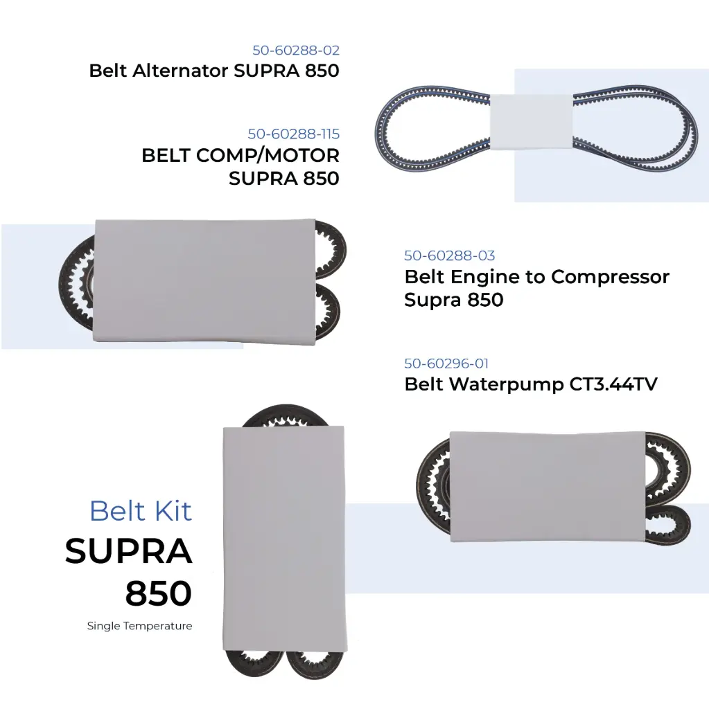 Belt Kit Supra 850 (Single Temperature)