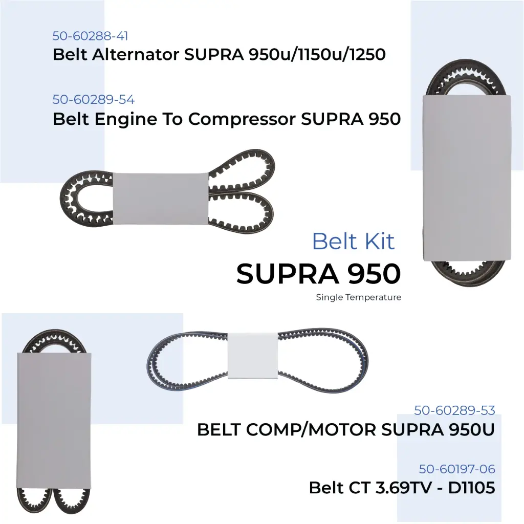 Belt Kit Supra 950 (Single Temperature)