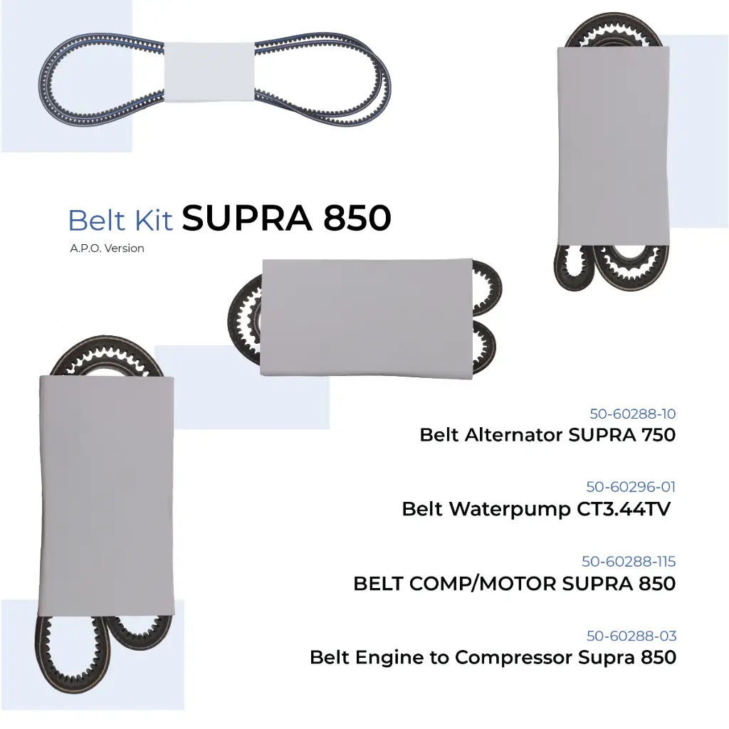 Belt Kit Supra 850u A.P.O. Version