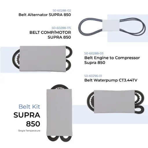 [205006] Belt Kit Supra 850 (Single Temperature)