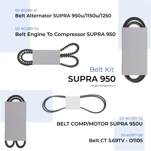 [205008] Belt Kit Supra 950 (Single Temperature)