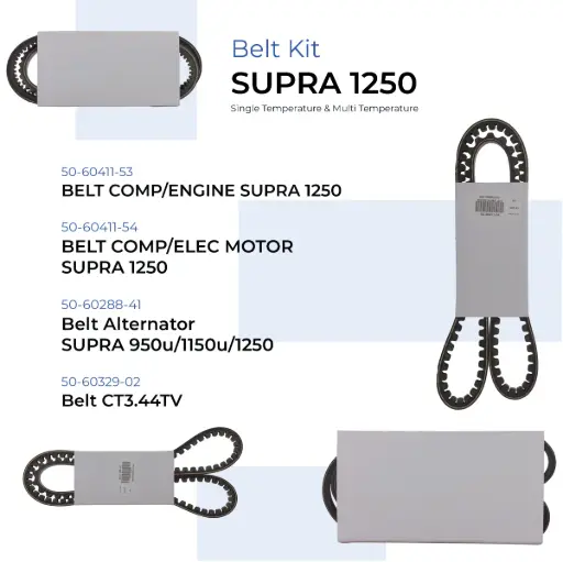 [205018] Belt Kit Supra 1250 Single Temperature and Multi Temperature